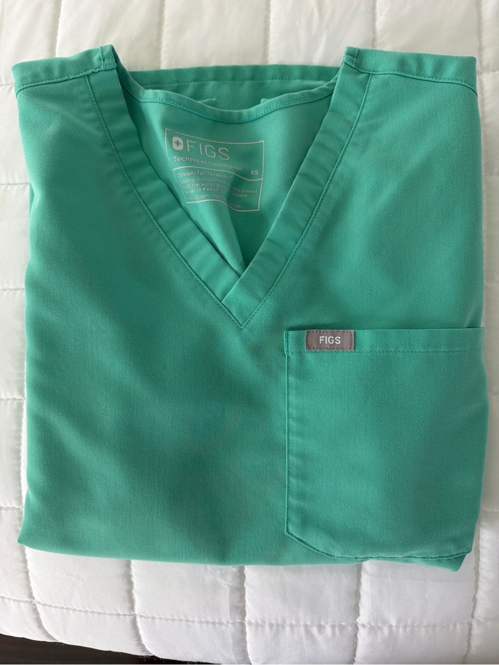 Figs Catarina top , surgical green xs